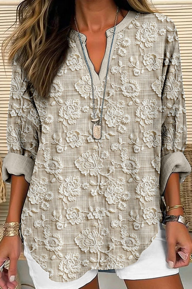 Cooling Embroidered Blouse
