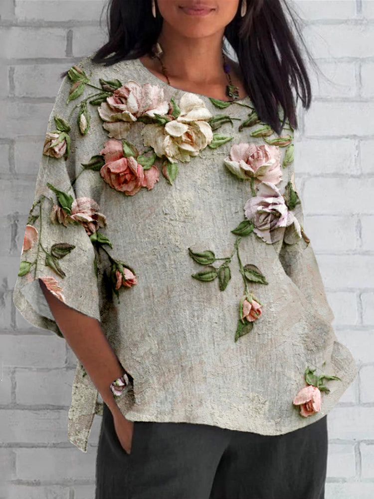 Effortless Floral Elegance Top