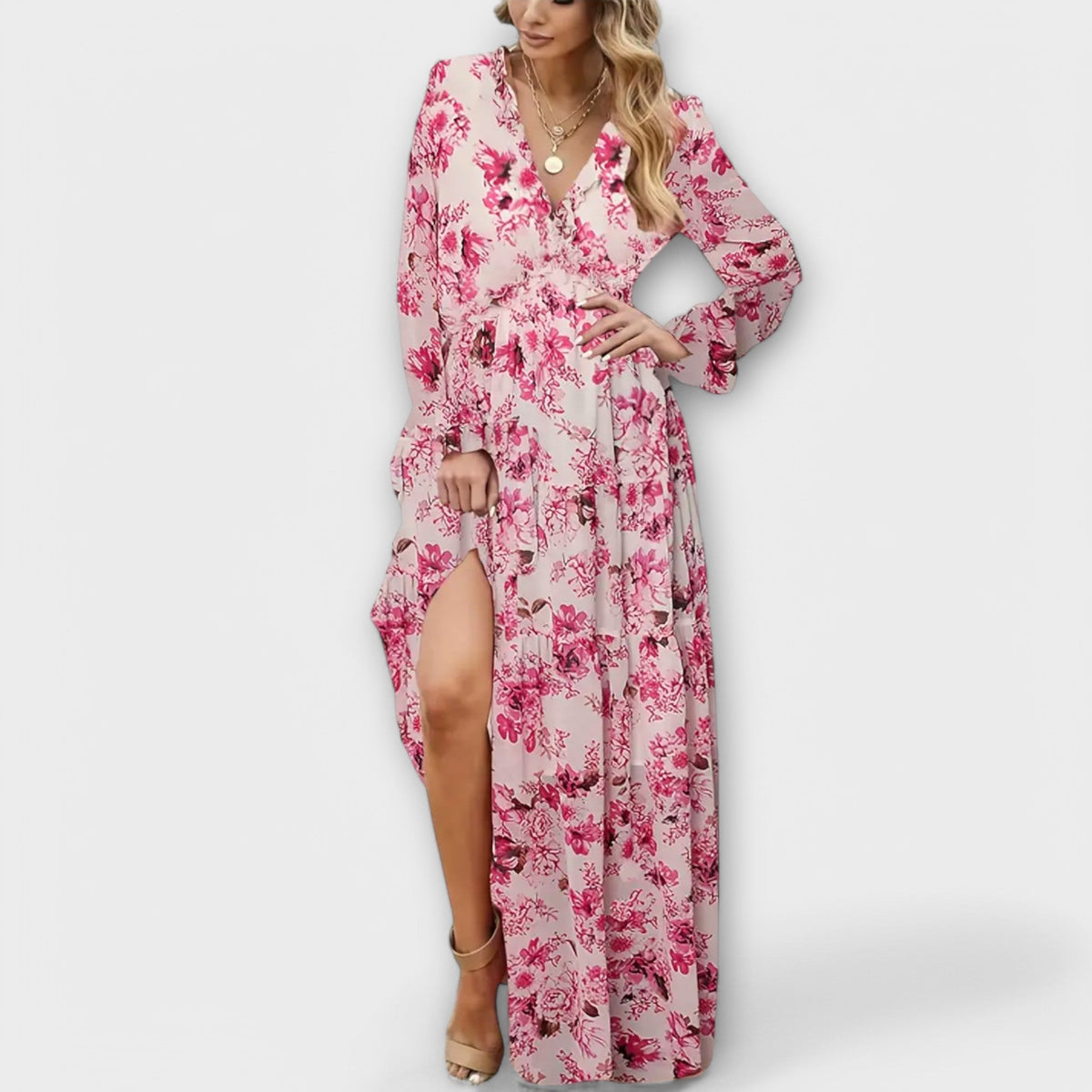 Elegant Floral Maxi Dress