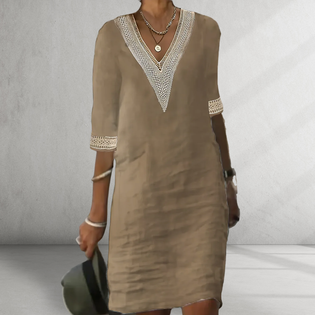Effortlessly Cool Linen Summer Dress