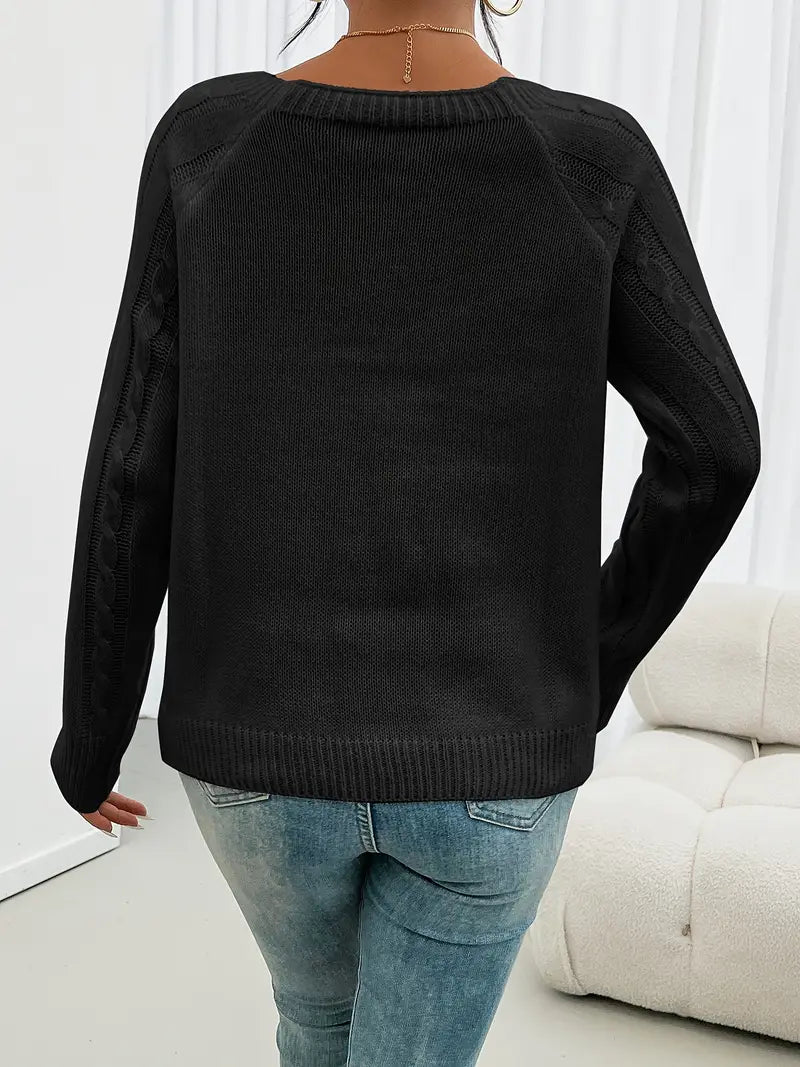 Soft-Touch Button Cardigan