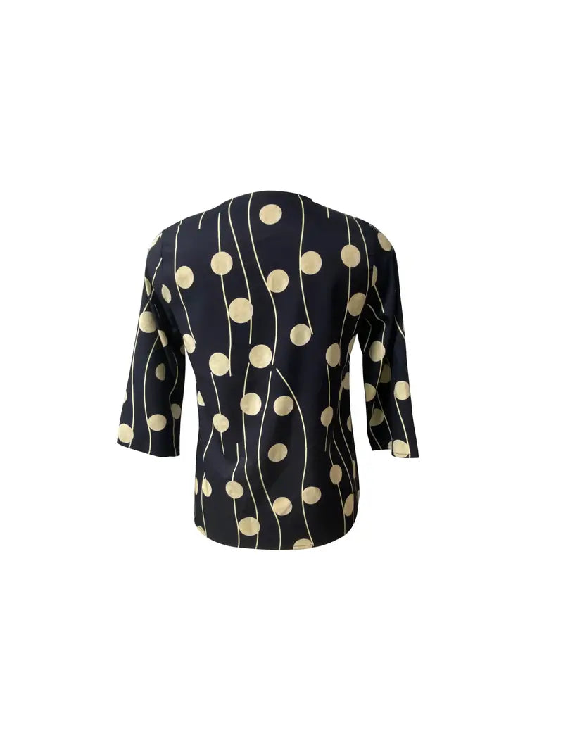 Polka Dot Easy-Care Blouse