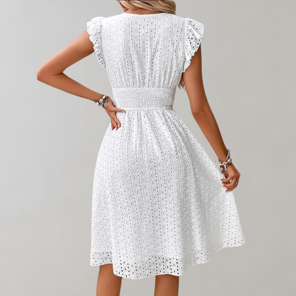 Ruffled-Detail Summer Dress