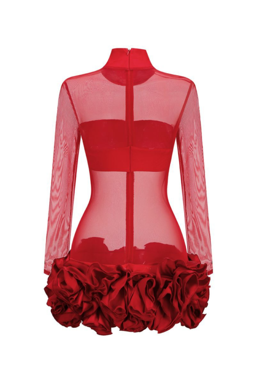 Day-to-Night Floral Mesh Dress