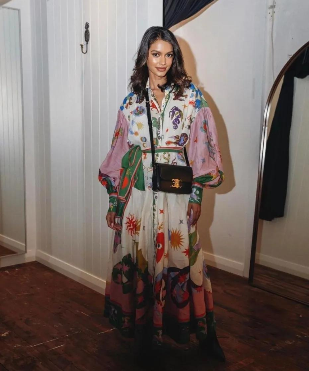 Italian-Elegance Maxi Dress