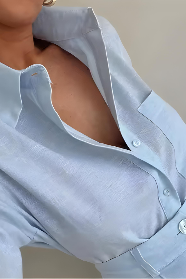 Chic-Cooling Button-Up Set