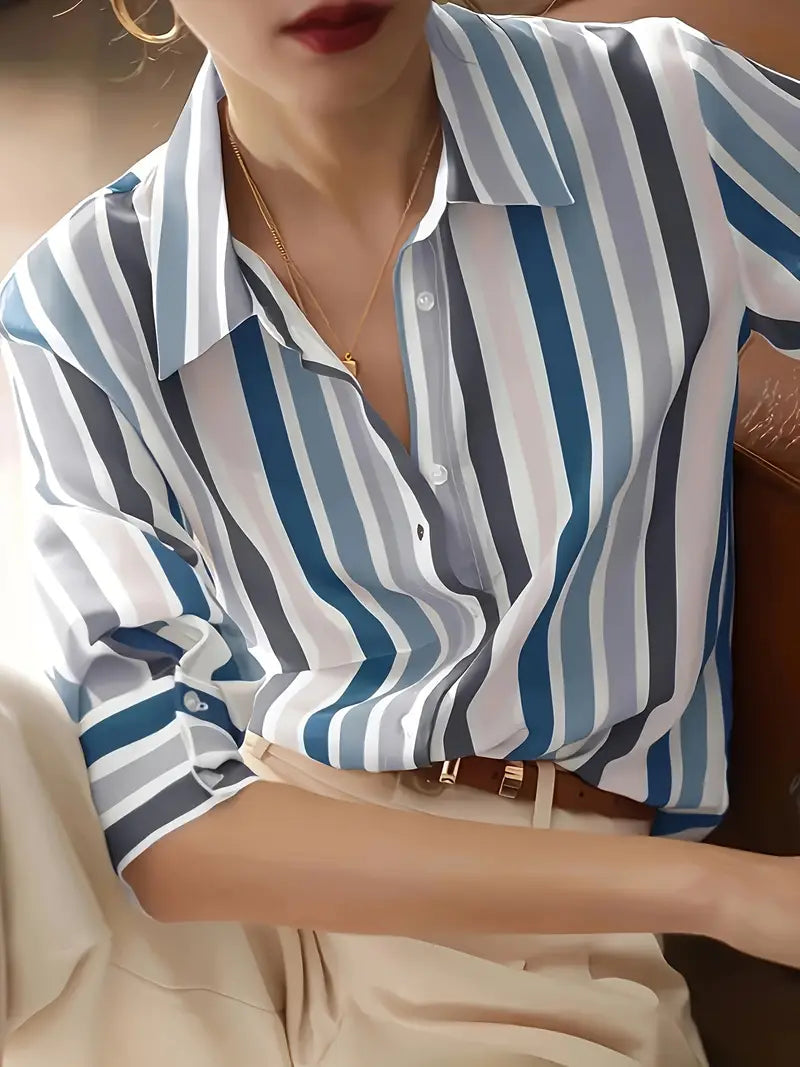 Soft-Stretch Striped Dress