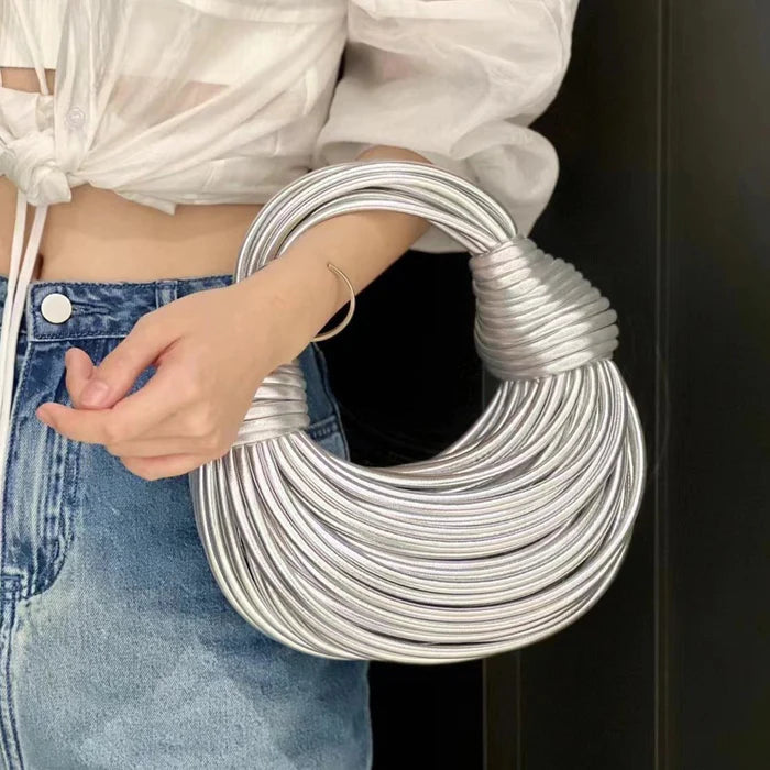 Vegan-Leather Evening Handbag