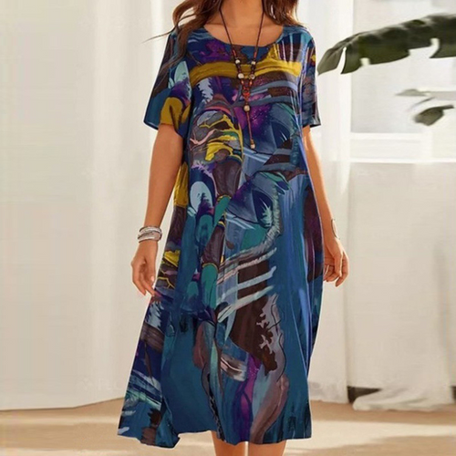 Artistic Comfort Printed Dress
