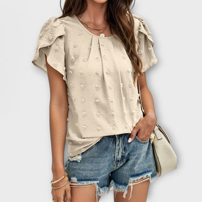 Swiss Dot Graceful Blouse