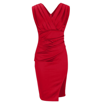 V-Neck Glamour Dress