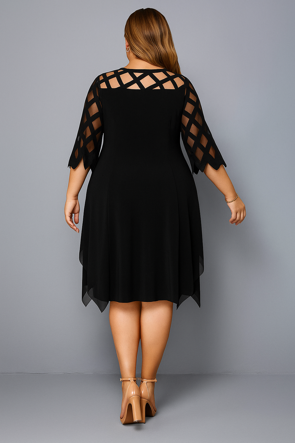 Graceful Lace Midi Dress