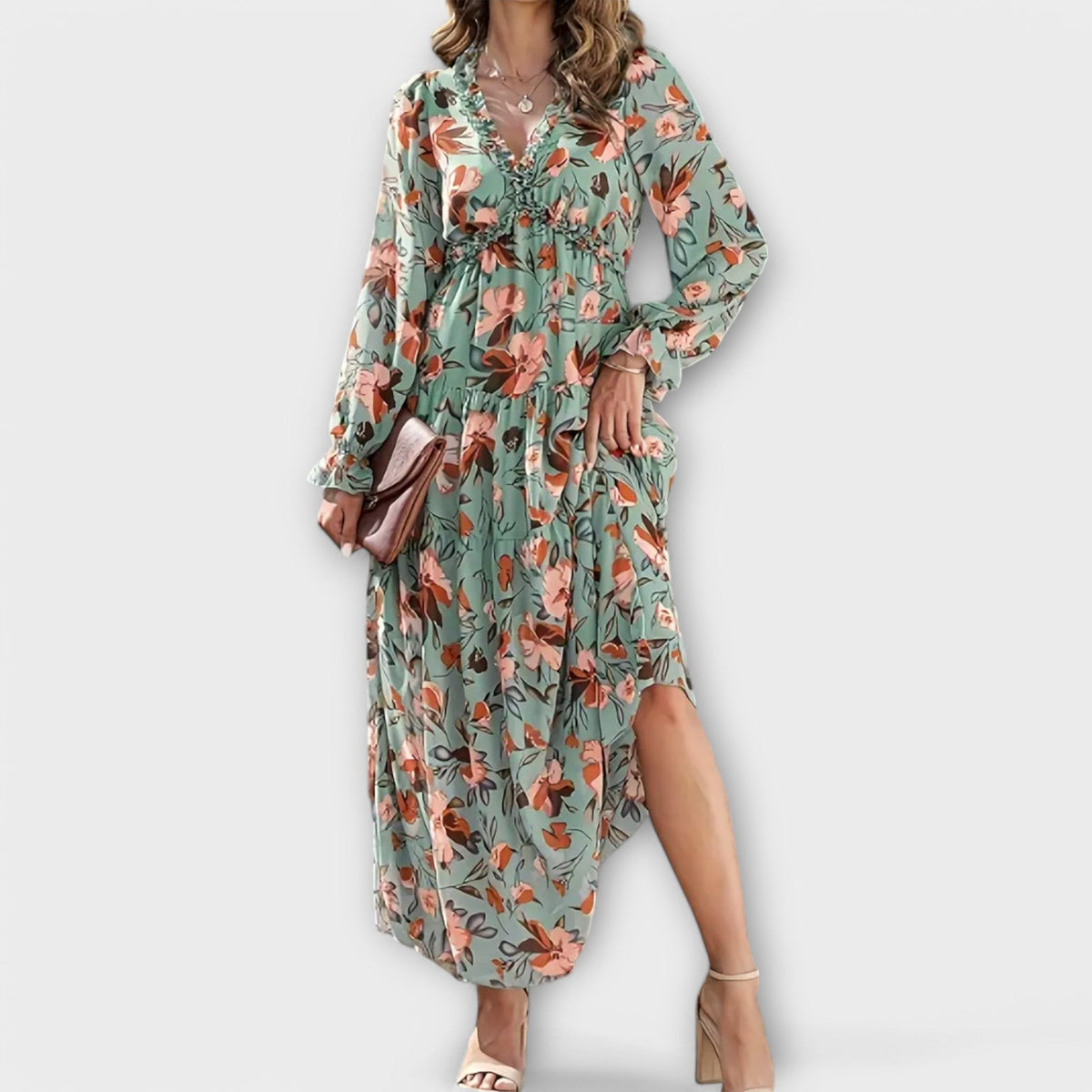 Elegant Floral Maxi Dress