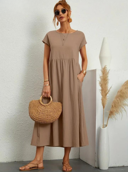 Cooling Cotton-Linen Dress