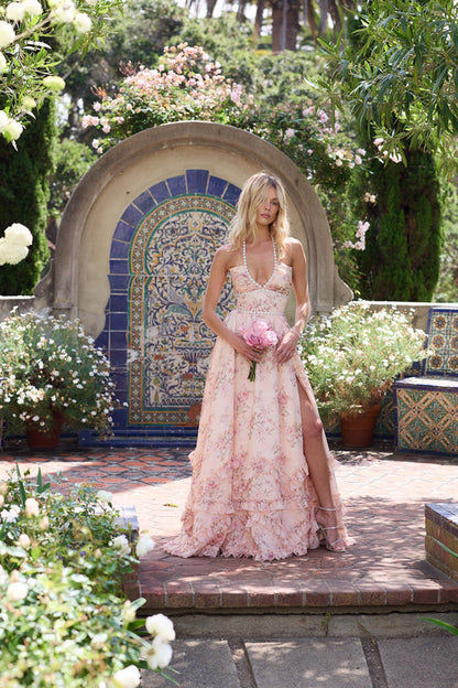 Sparkling Halter Elegance Gown