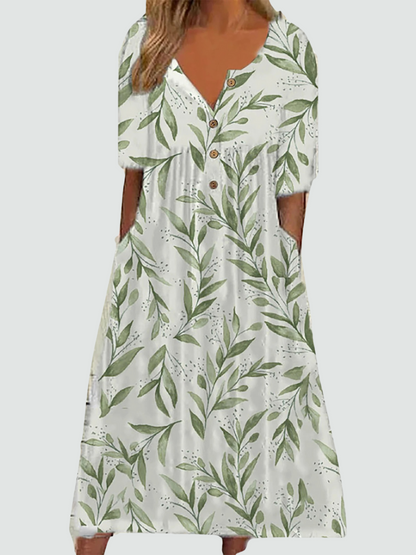 All-Day Floral Comfort Dress
