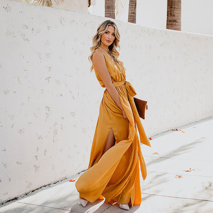 Elegant Halter Summer Dress