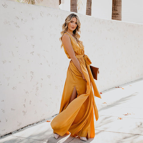 Elegant Halter Summer Dress