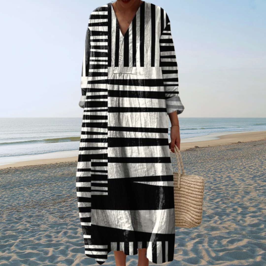 Boho-Chic Flowing Dress