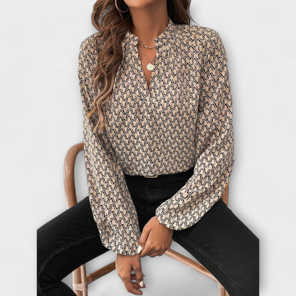 Elegant Geometric Blouse