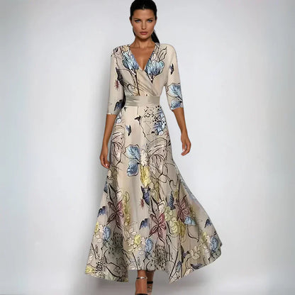 Floral-Print Wrap Dress