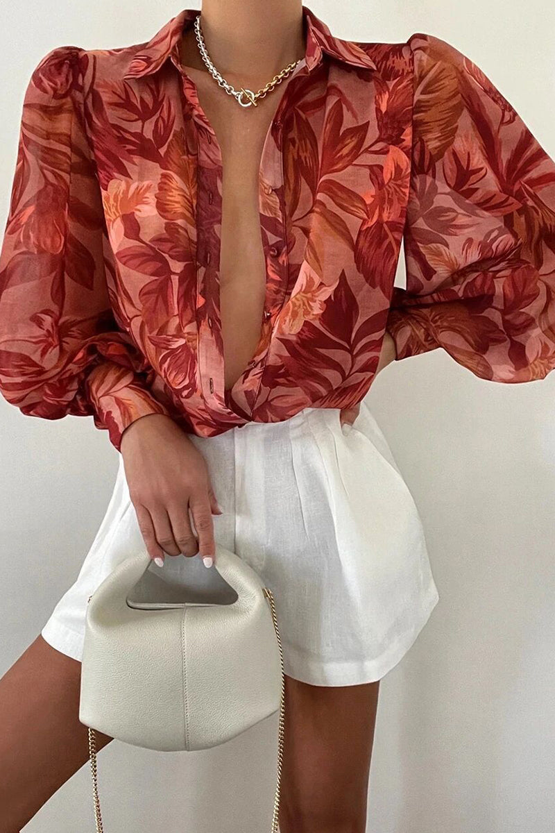 Effortless Floral Chiffon Elegance