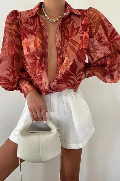 Effortless Floral Chiffon Elegance
