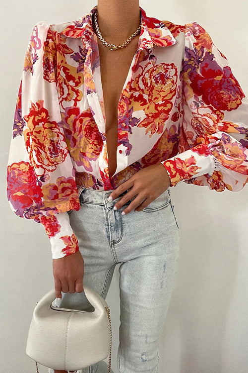 Effortless Floral Chiffon Elegance