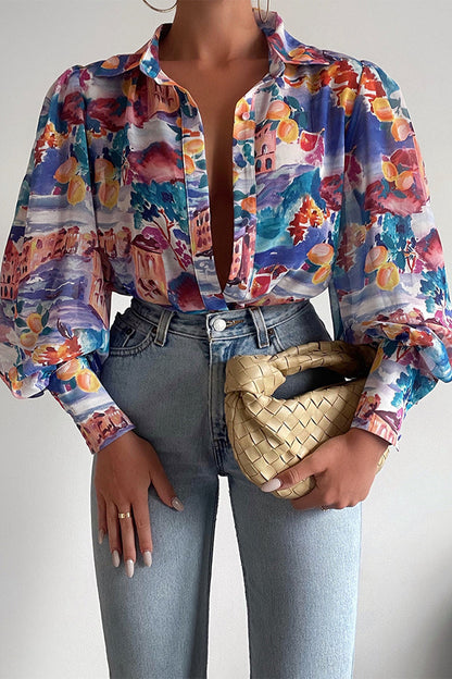 Effortless Floral Chiffon Elegance