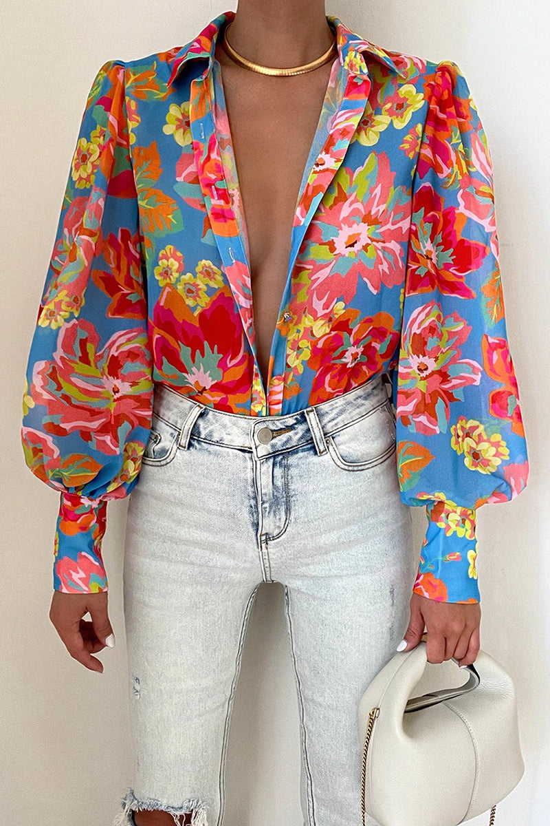 Effortless Floral Chiffon Elegance