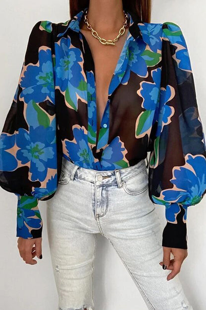 Effortless Floral Chiffon Elegance