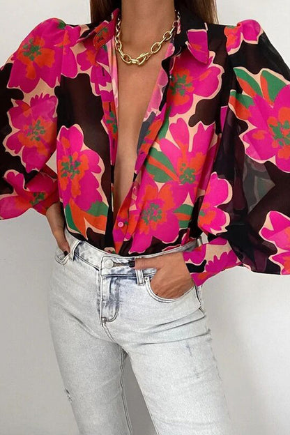 Effortless Floral Chiffon Elegance