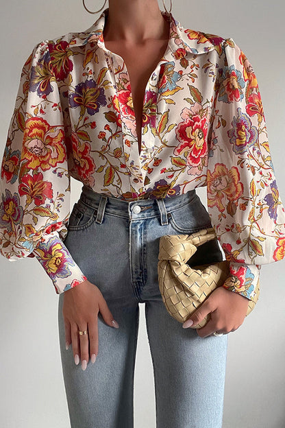 Effortless Floral Chiffon Elegance