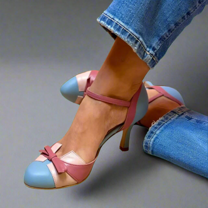 Vintage-Chic Ankle-Strap Heels