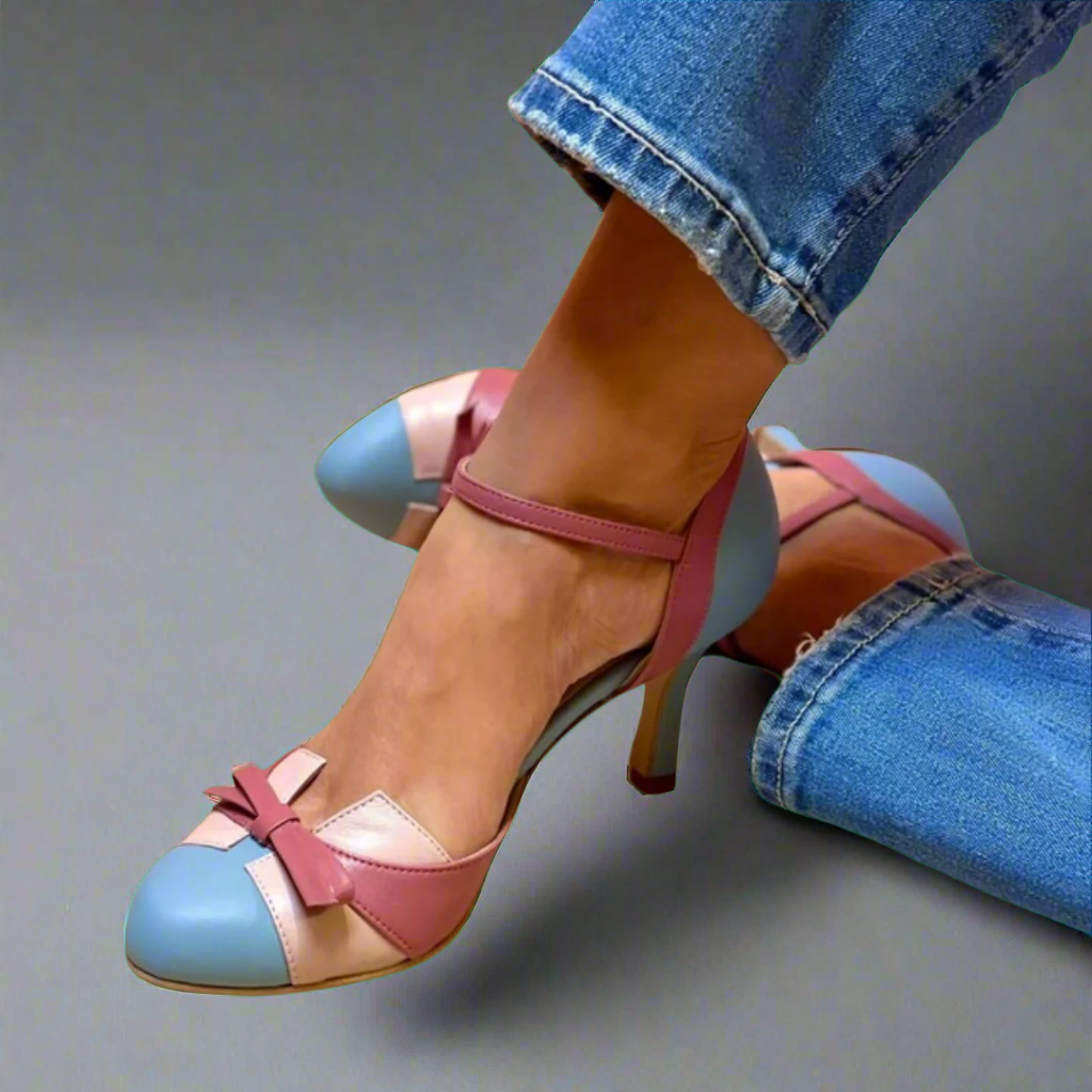 Vintage-Chic Ankle-Strap Heels