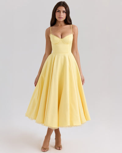 Fairytale Satin Midi Dress