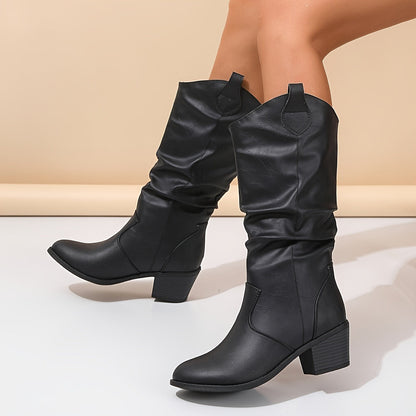 Stable-Step Block-Heel Boots