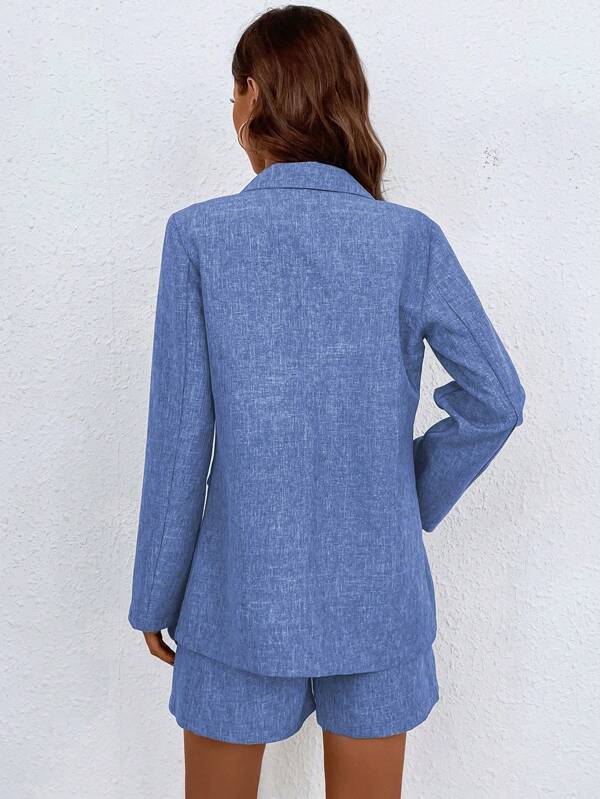Elegant Blazer-Shorts Suit
