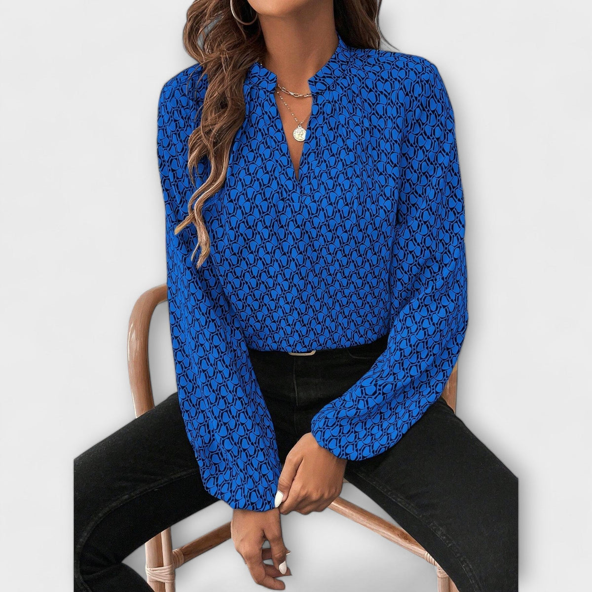 Elegant Geometric Blouse