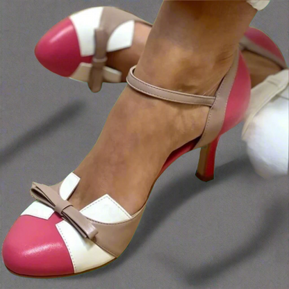 Vintage-Chic Ankle-Strap Heels
