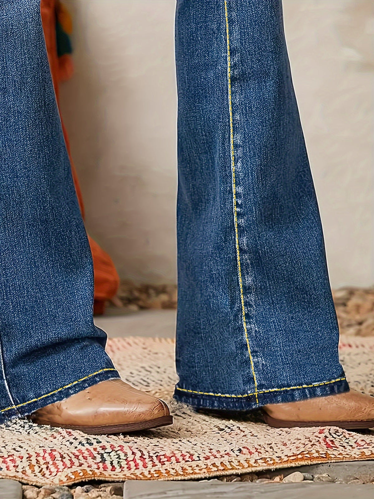 Easy-Care Button Flats