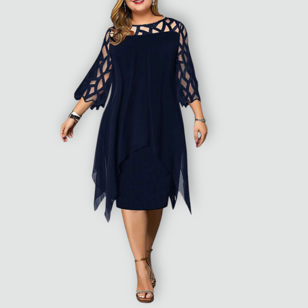 Effortless Elegance Lace Midi Dress