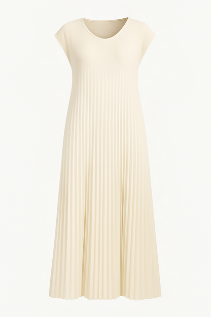 Flowy Pleated Maxi Dress