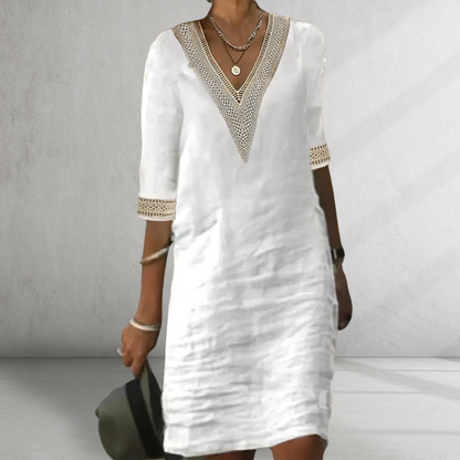 Effortlessly Cool Linen Summer Dress