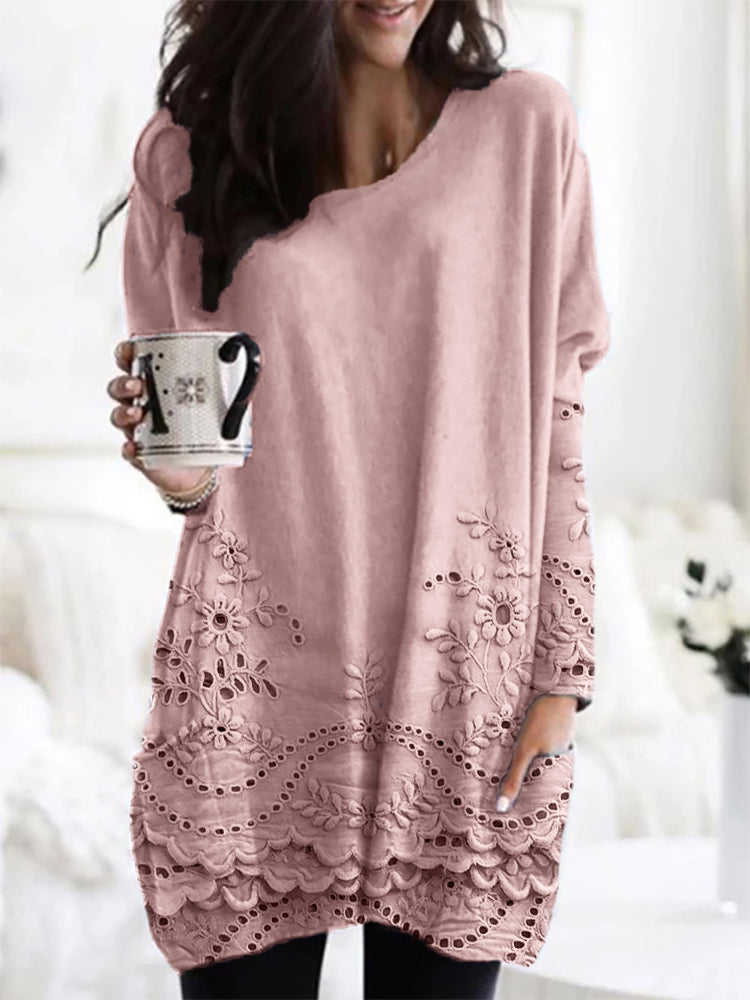 Effortless Chic Embroidered Sweater