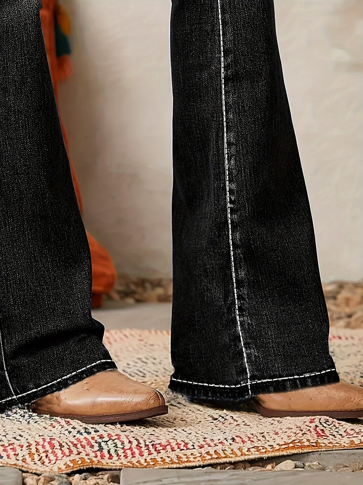 Easy-Care Button Flats