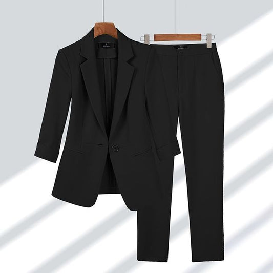 Timeless-Chic Blazer & Trousers