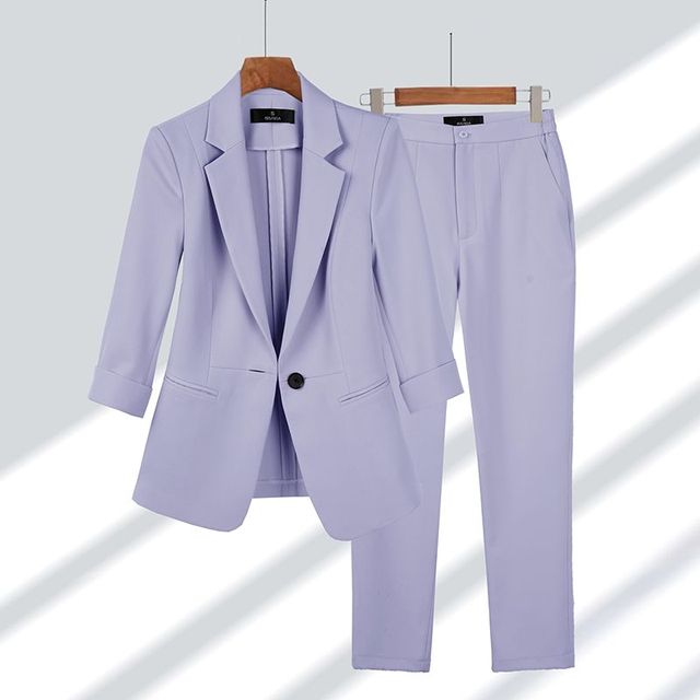 Timeless-Chic Blazer & Trousers