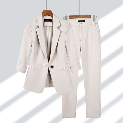 Timeless-Chic Blazer & Trousers
