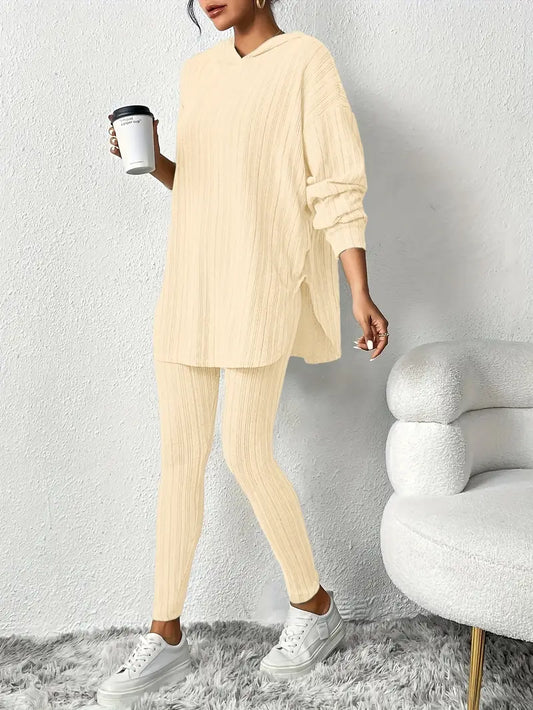 Flatter-Fit Long Hooded Top
